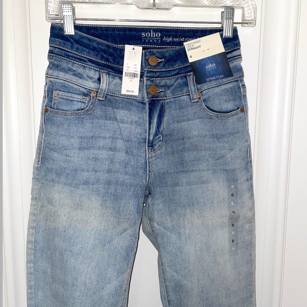 Soho Hight Waist Straight Crop Jeans